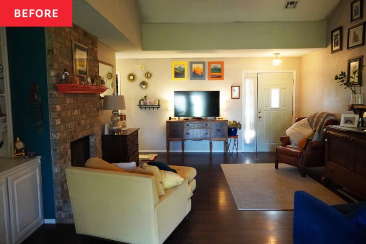 Before and After: HGTV’s “Fixer to Fabulous” Gives a ‘90s Living Room a ...