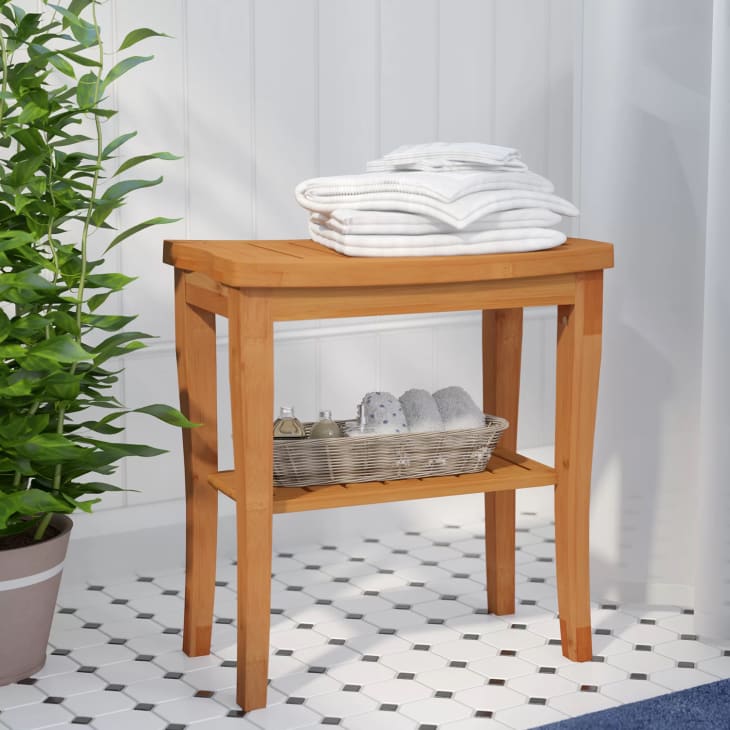 Costco s Seville Flat Teak Bench Is Perfect for a Bathroom