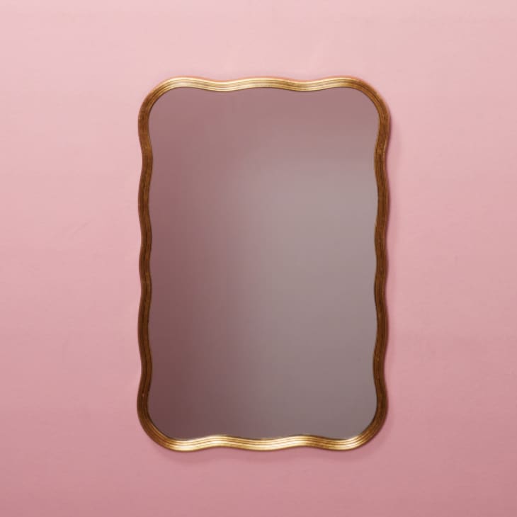HomeGoods' Viral Wavy Mirror Dupe Is Much More Affordable Apartment