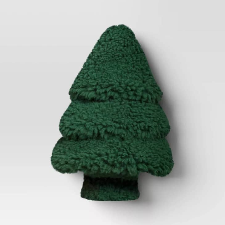 Target s Tree Shaped Shearling Pillow Is a Winter Must Have