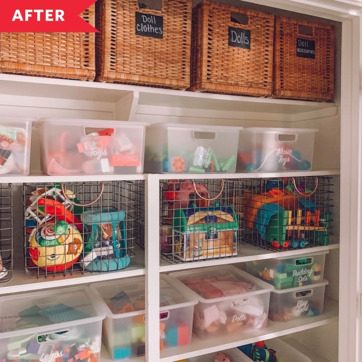 Before & After A Kids' Toy Closet Made Over for 100 Apartment Therapy