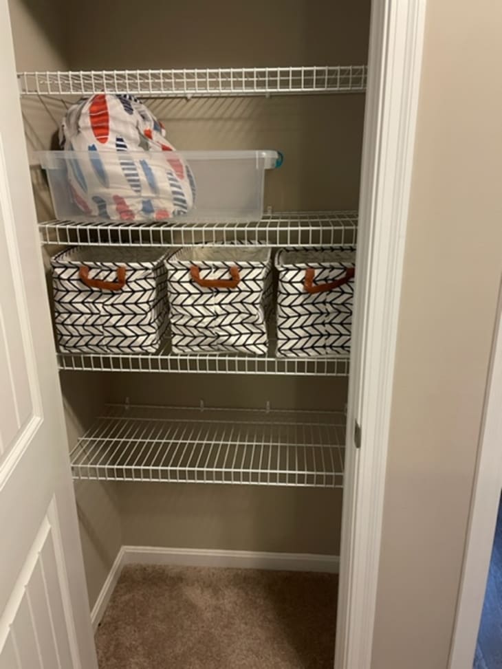 How to Organize Bedding in a Small Linen Closet Apartment Therapy