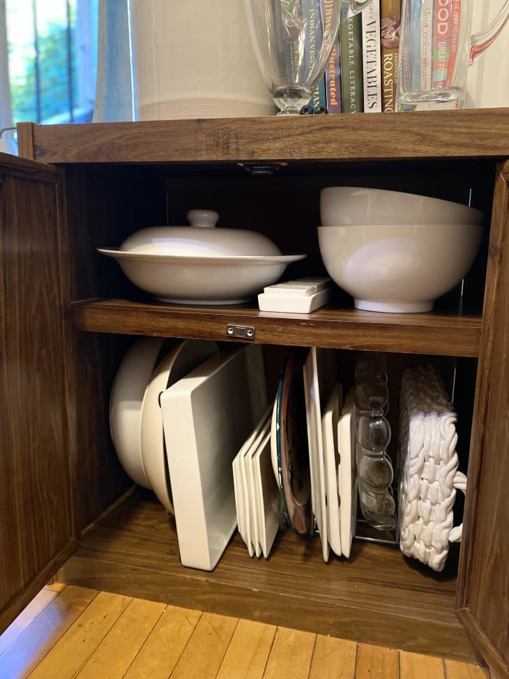 How to Organize Serving Platters and Bowls in a Small Space