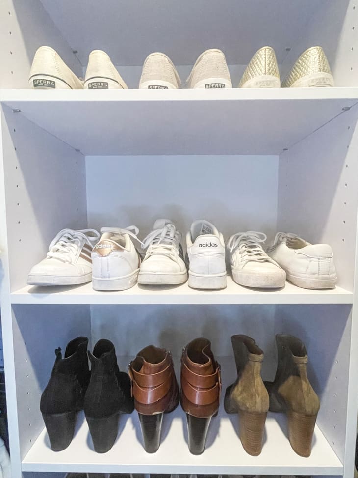 SpaceSaving Shoe Organizing Hack Apartment Therapy