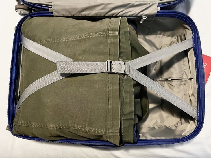 I Tried the Bundle Wrapping Method to Pack My Carry-On | Apartment Therapy