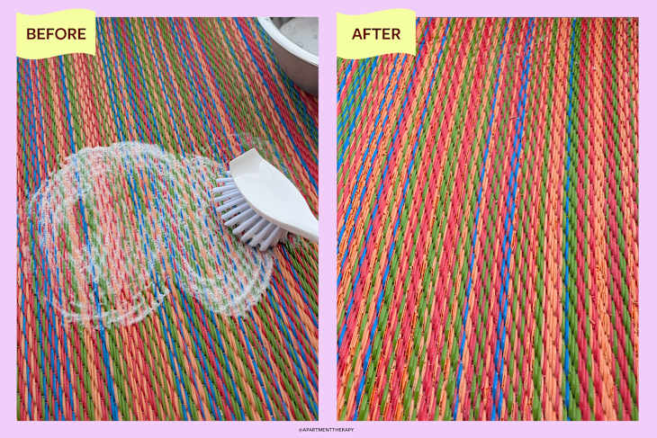 I Tried 3 Methods to Clean My Filthy Outdoor Rug | Apartment Therapy