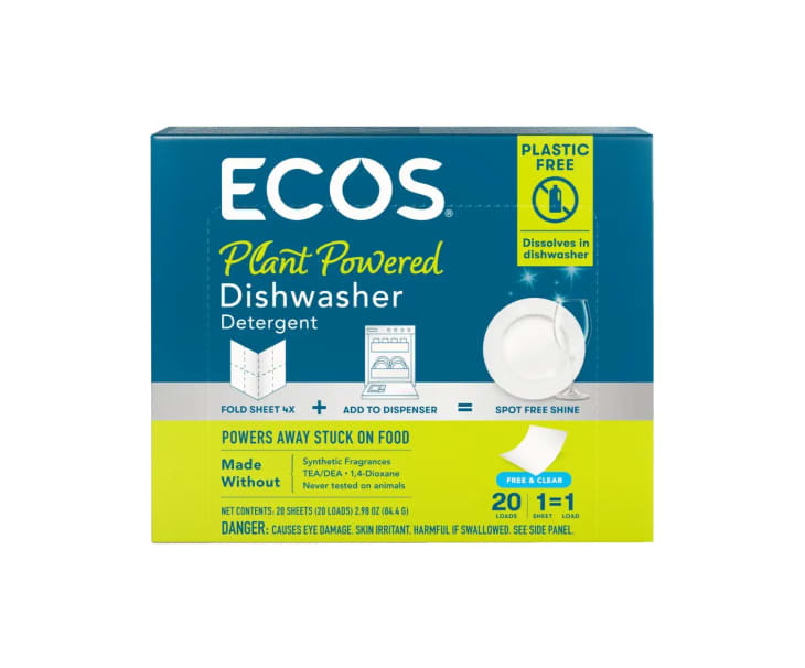 ECOS PlantPowered Dishwasher Detergent Sheets Review Apartment Therapy