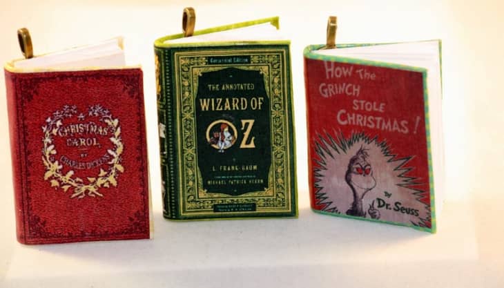 Literary Ornaments For Book Lovers Apartment Therapy   Personalized Books Ornaments