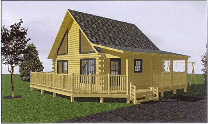 Cheapest log best sale cabin kits