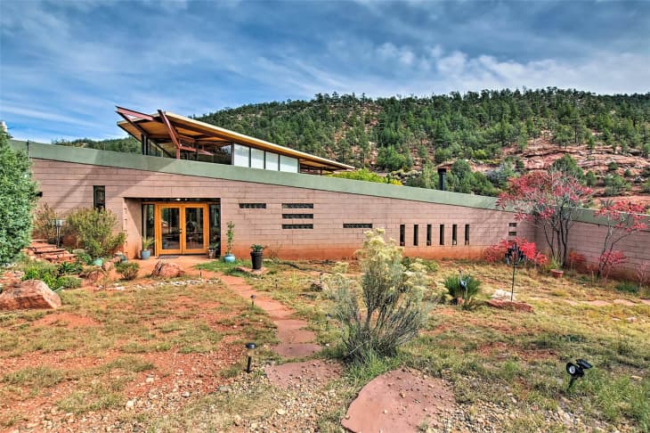 View of This New Mexico Home for Sale Comes with an Iconic Conversation Pit ...