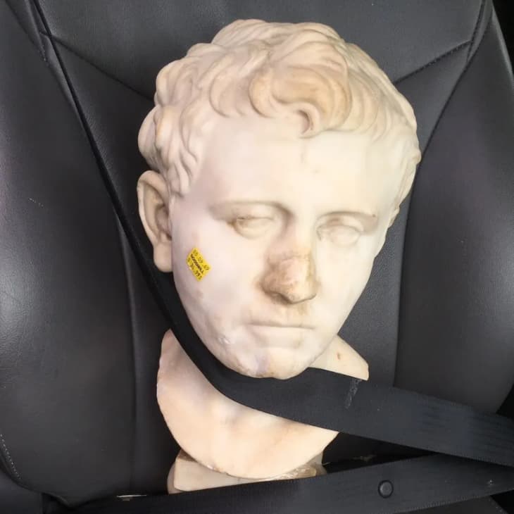 An Ancient Roman Bust Sold at Goodwill For 34.99 Apartment Therapy