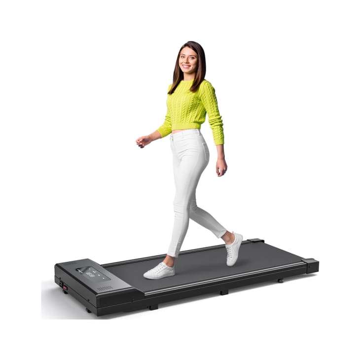 To Go Gym Under Desk Walking Pad Treadmill Review with Photo Apartment Therapy