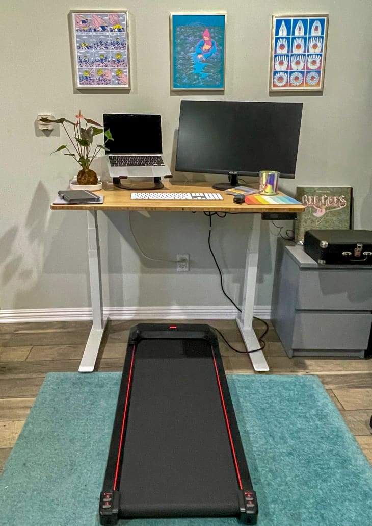 To Go Gym Under Desk Walking Pad Treadmill Review with Photo Apartment Therapy