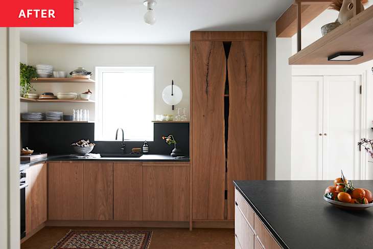 View of An IKEA Hack Turns a Dated Kitchen into a Stunning Space | Apartment ...