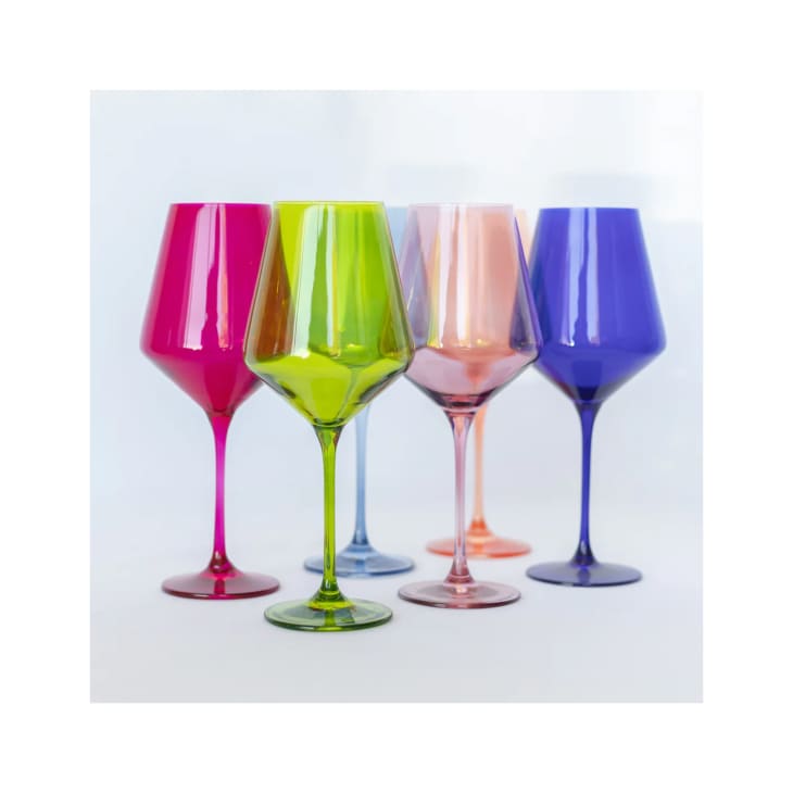 15 Colored Glass Cups, Plates & More to Level Up Your Meals Apartment