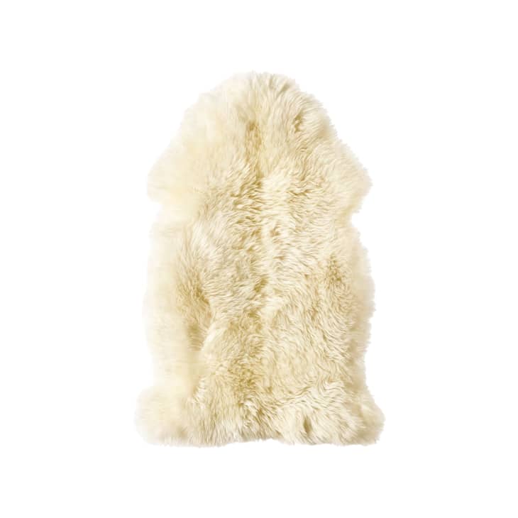 IKEA's ULLERSLEV Sheepskin Rug Doubles as Holiday Decor Apartment Therapy