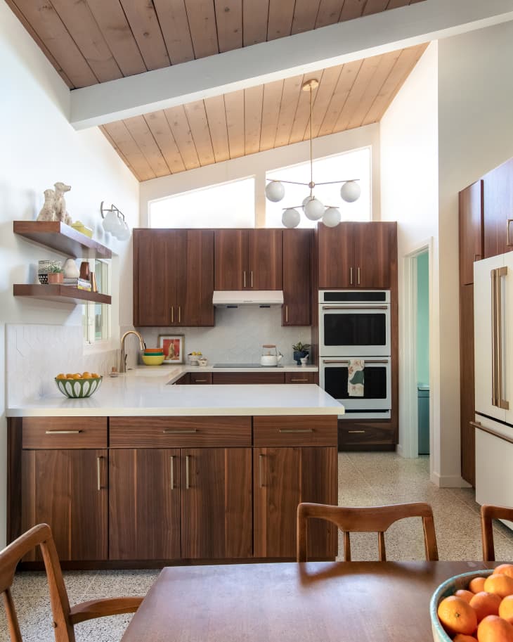 Before and After: Mid-Century Modern Designer Kitchen Redo | Apartment