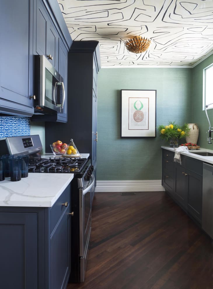 Wallpaper on the Kitchen Ceiling Design Ideas | Apartment Therapy