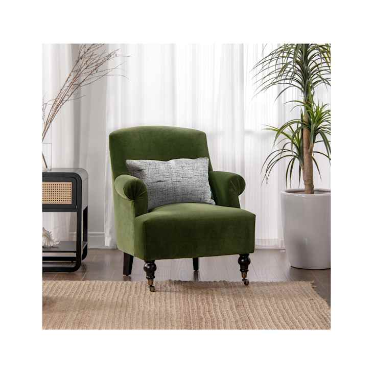 Jennifer Taylor Eloise Pleated Sock Arm Accent Chair Review 2024 Apartment Therapy