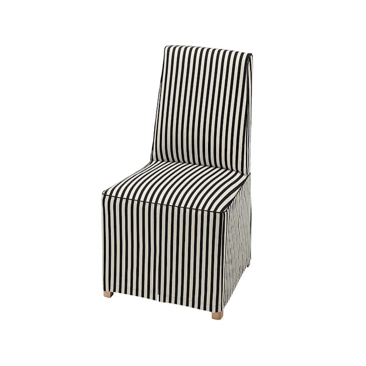 IKEA's Striped Slipcovered BERGMUND Chair Looks 2x the Price