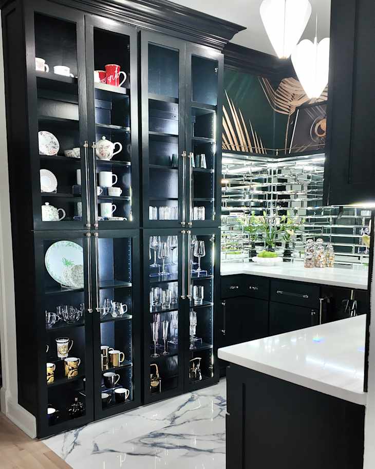 A Designer Turned a Tiny Laundry Room into a Bold Coffee Bar ...