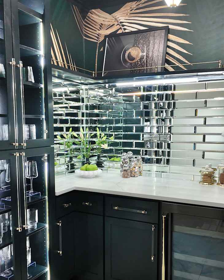 A Designer Turned a Tiny Laundry Room into a Bold Coffee Bar ...