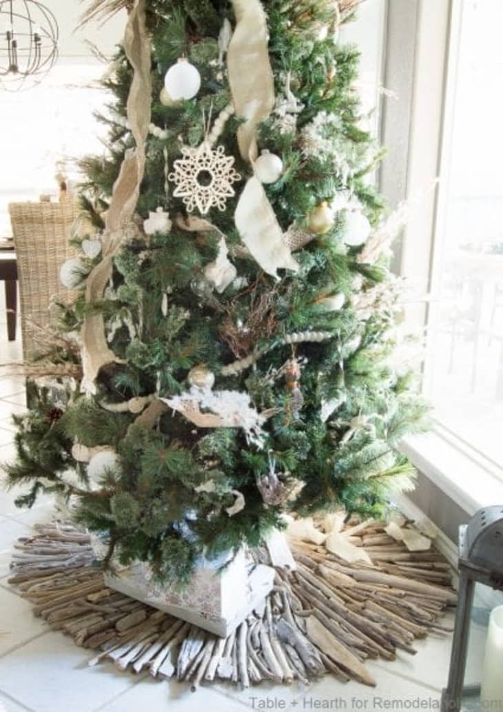 White pencil hotsell tree skirt