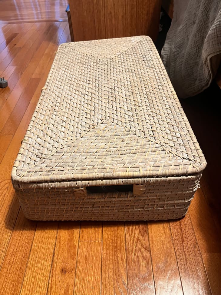 West Elm Rattan Basket Review: I Tried It | Apartment Therapy