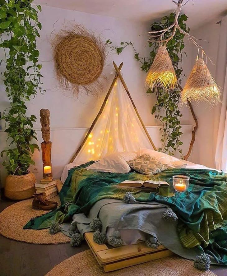 30 T Ng Boho Bedroom Decor Ideas Ph Ng Ng Phong C Ch Bohemian   Boho Bedroom 1