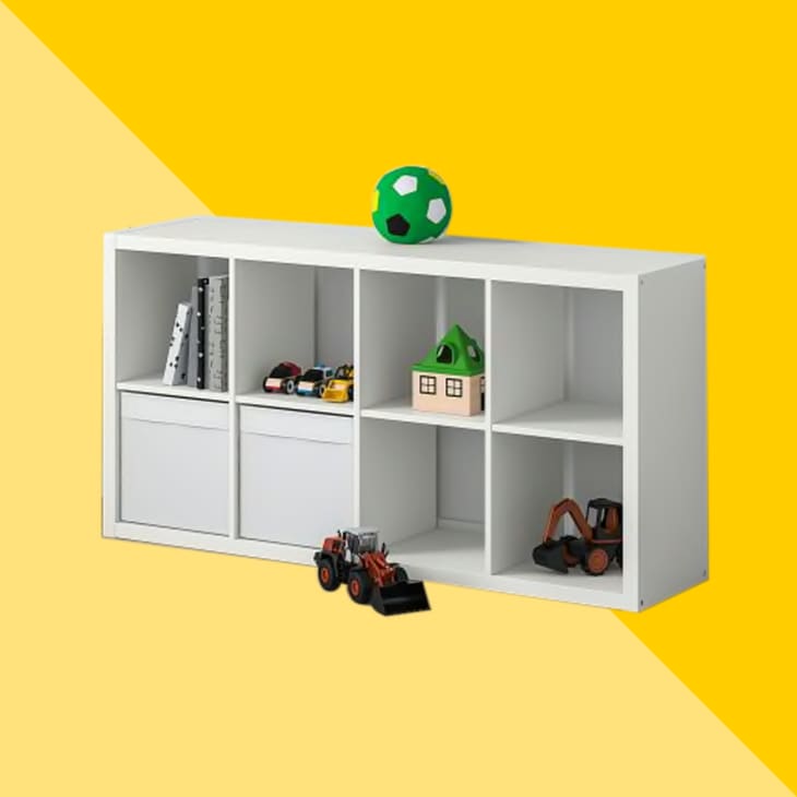 White/Multi 12-Bin Kids Toy Storage Organizer