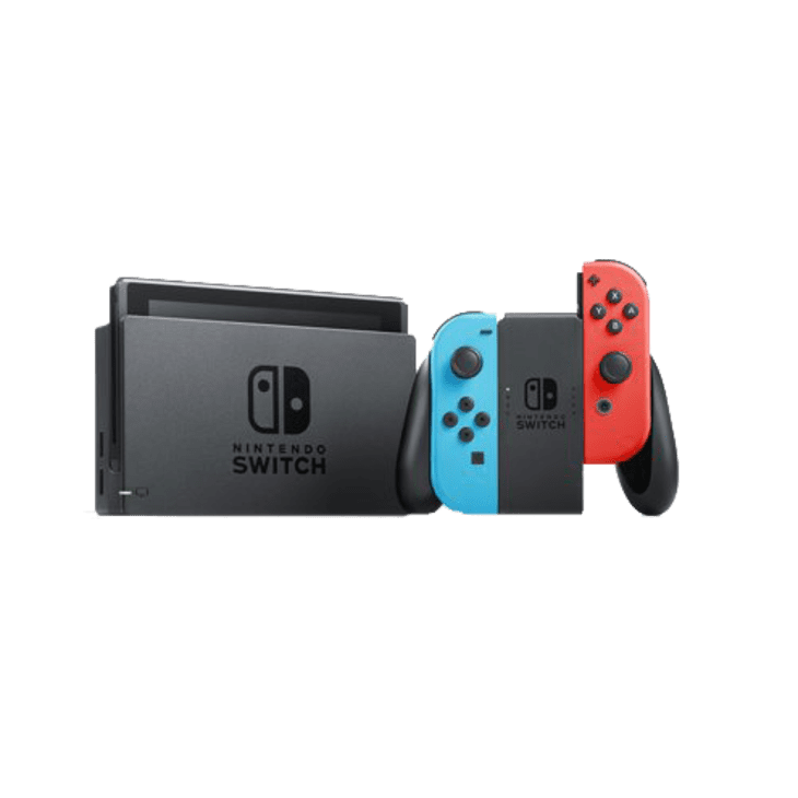 Product Image: Nintendo Switch with Neon Blue & Neon Red Joy-Con + Mario Kart 8 Deluxe