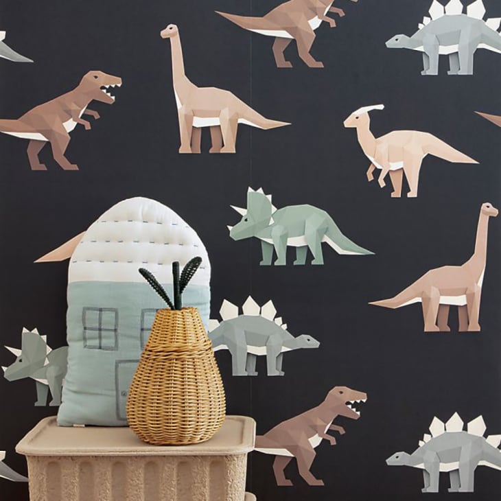 Product photo of Studio Ditte 3D wallpaper with dinosaur pattern