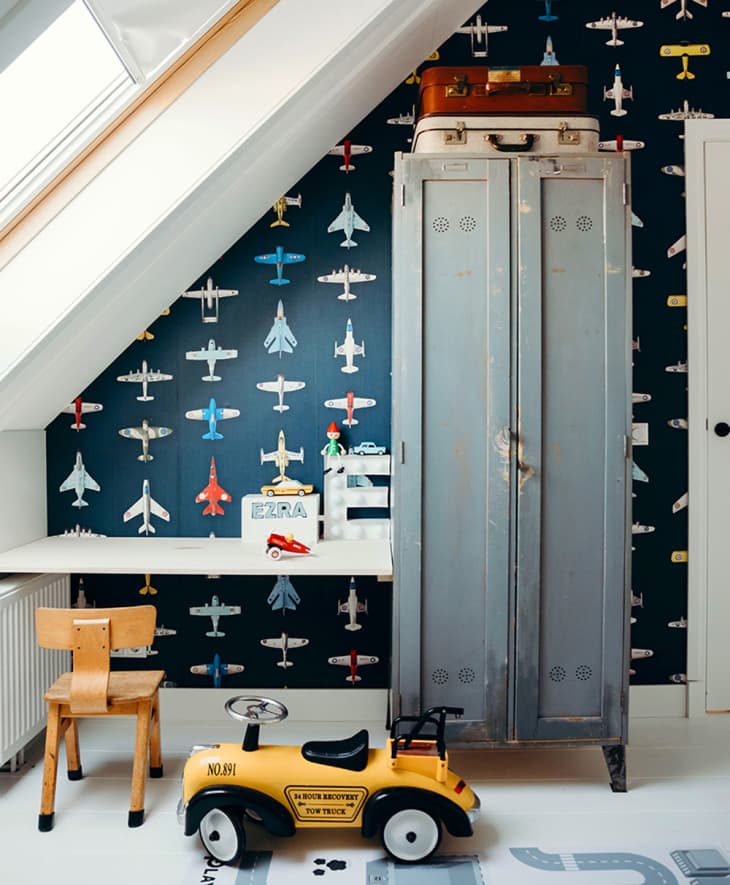 Product photo of Studio Ditte 3D wallpaper with airplane pattern