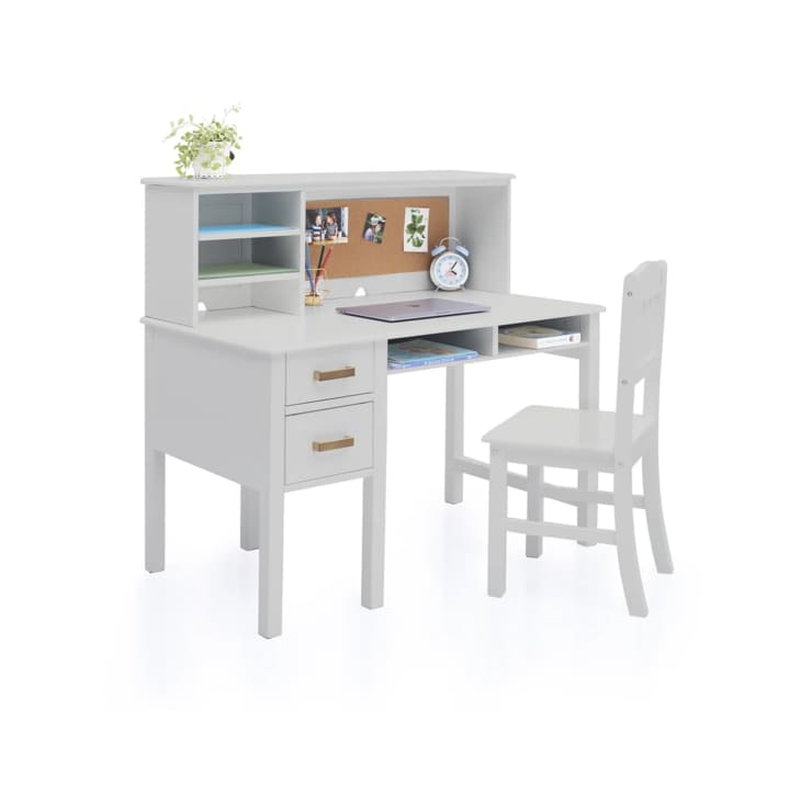 Guidecraft Taiga 44" W Kids Desk with Hutch and Chair Set at Wayfair