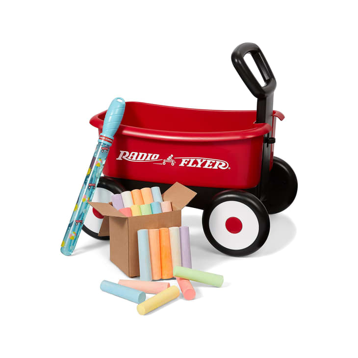 Radio Flyer Wagon with Bubbles and Chalk at Amazon