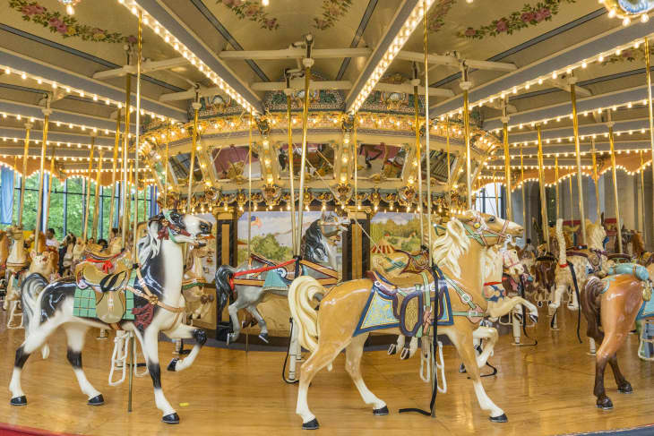Carousel inside of Please Touch Museum