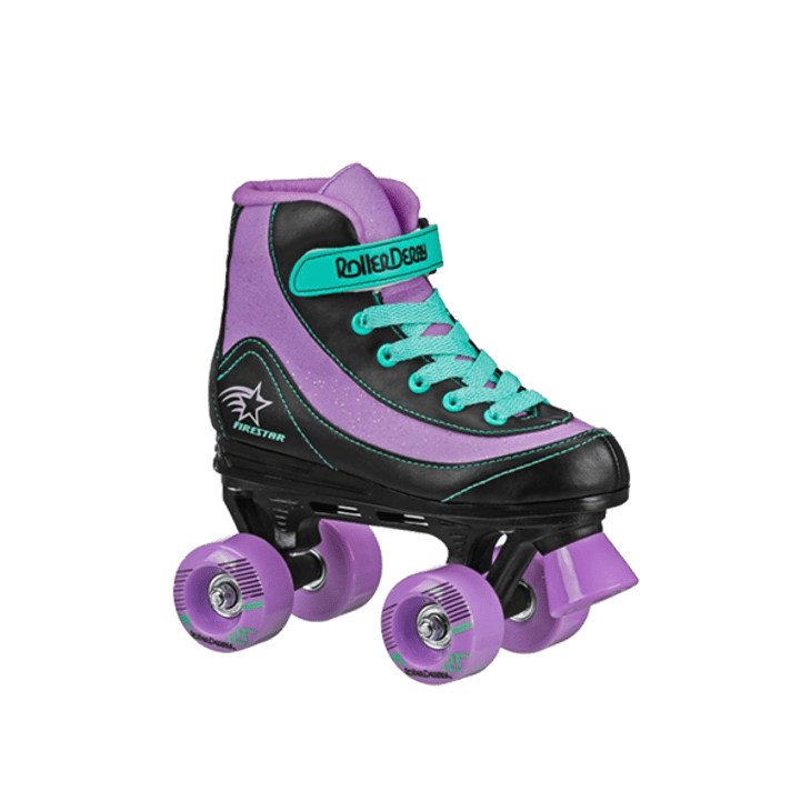 FireStar Youth Roller Skate - Purple/Black/Mint at Roller Derby Skate Corp