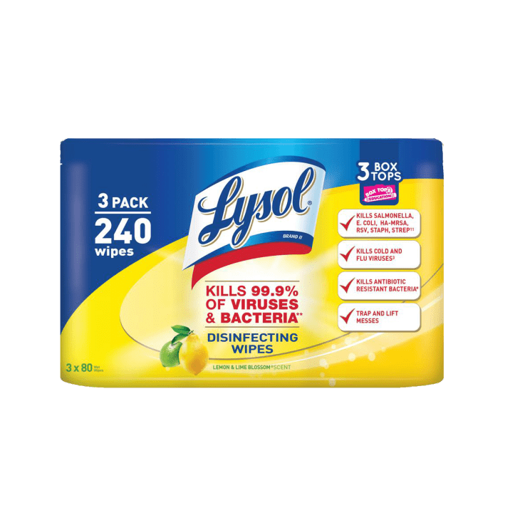 Product Image: Lysol 3-Pack Lemon and Lime Blossom Scent Disinfecting Wipes