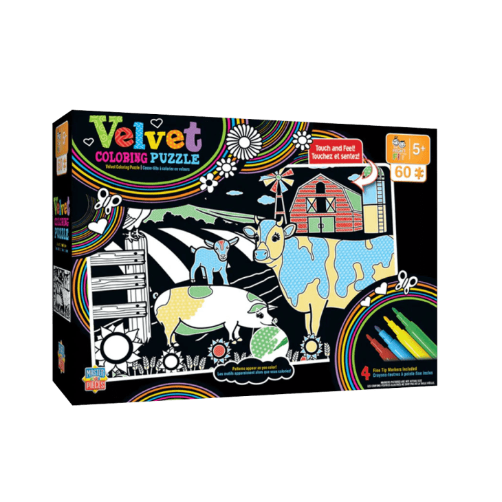 Product Image: Farm Velvet Coloring Puzzle