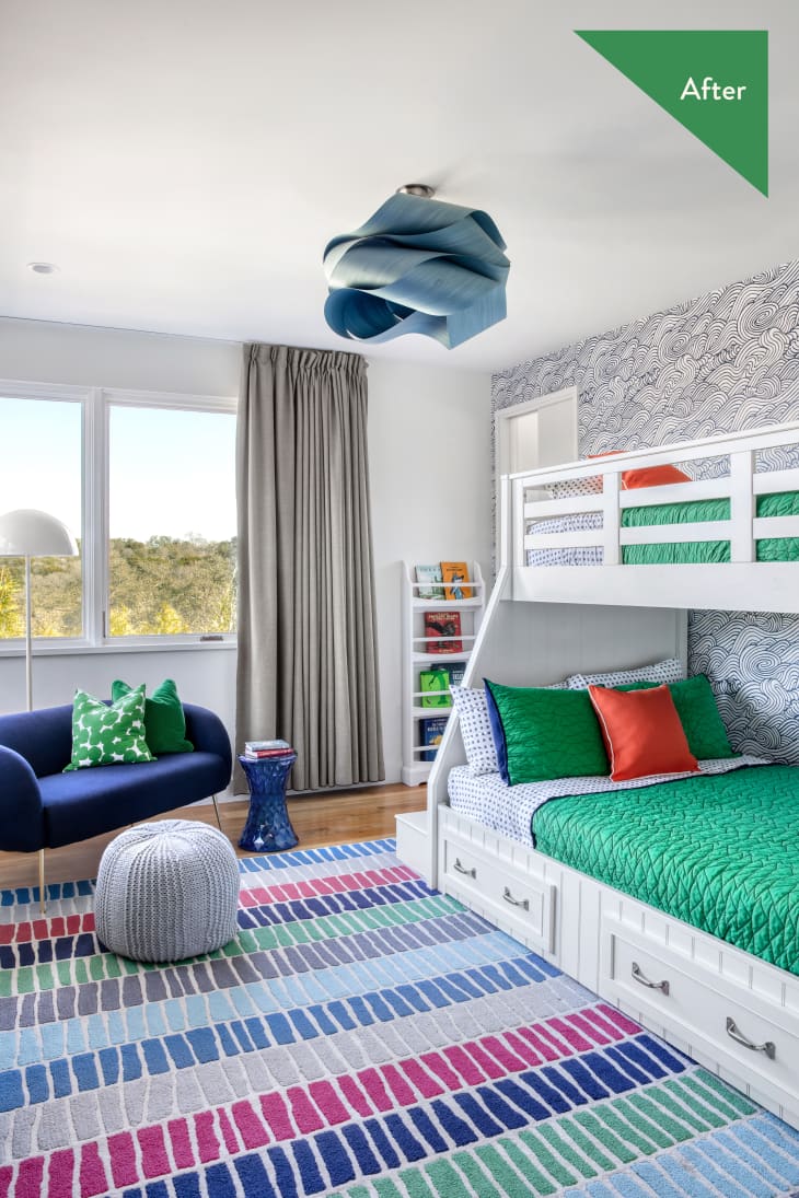 Before & After: A Drab Austin Kids Bedroom Gets a Massively Colorful  Upgrade with Custom Storage | Cubby