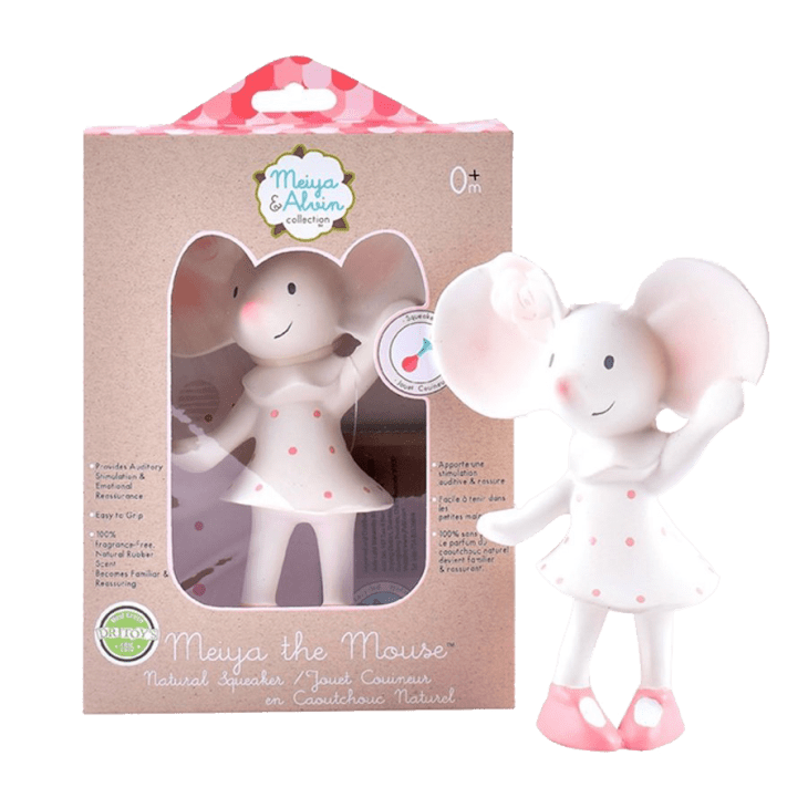 Meiya the Mouse Rubber Squeaker Toy at Amazon