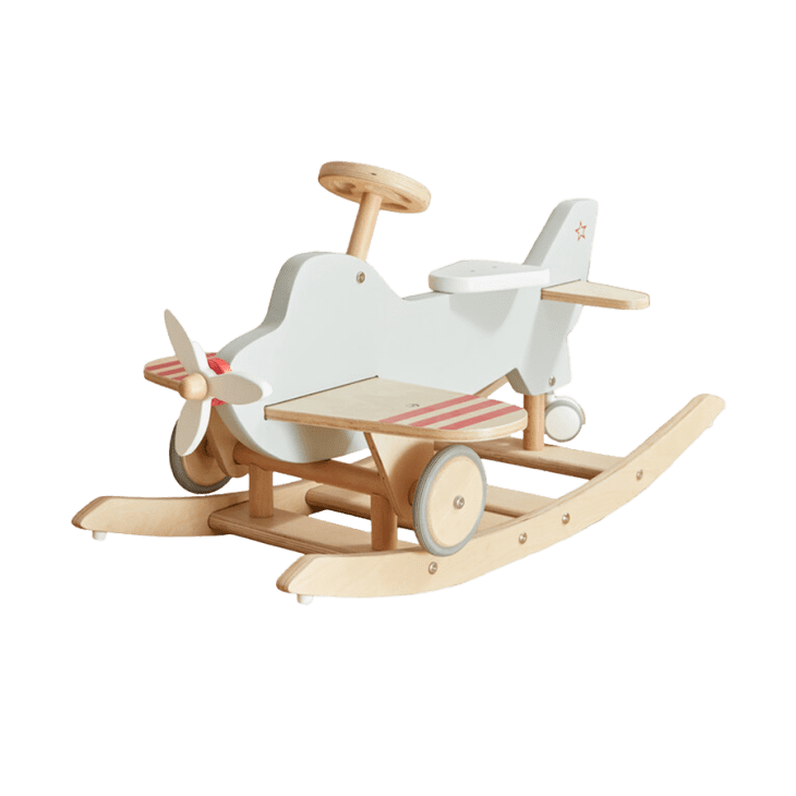 Product Image: Wonder & Wise by Asweets Wood Airplane Rocker & Ride-On