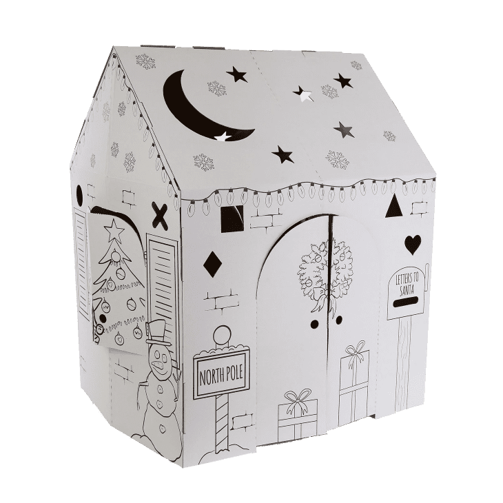 Product Image: Holiday Cottage Cardboard Playhouse