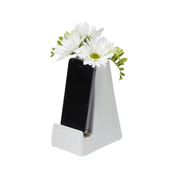 Bedside Smartphone Vase at Uncommon Goods
