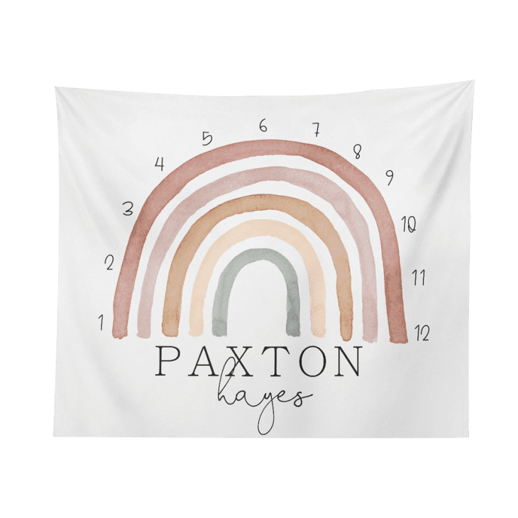 Product Image: Rainbow Personalized Milestone Calendar