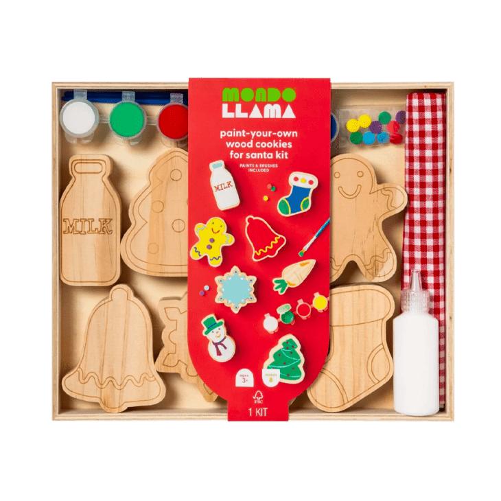 Product Image: Paint-Your-Own Wood Cookies for Santa Craft Kit - Mondo Llama™