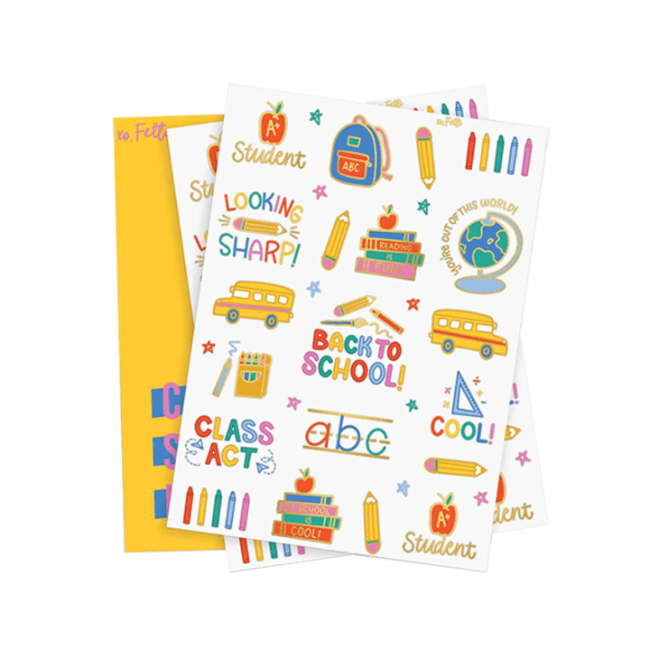 Product Image: Back to School Temporary Tattoos