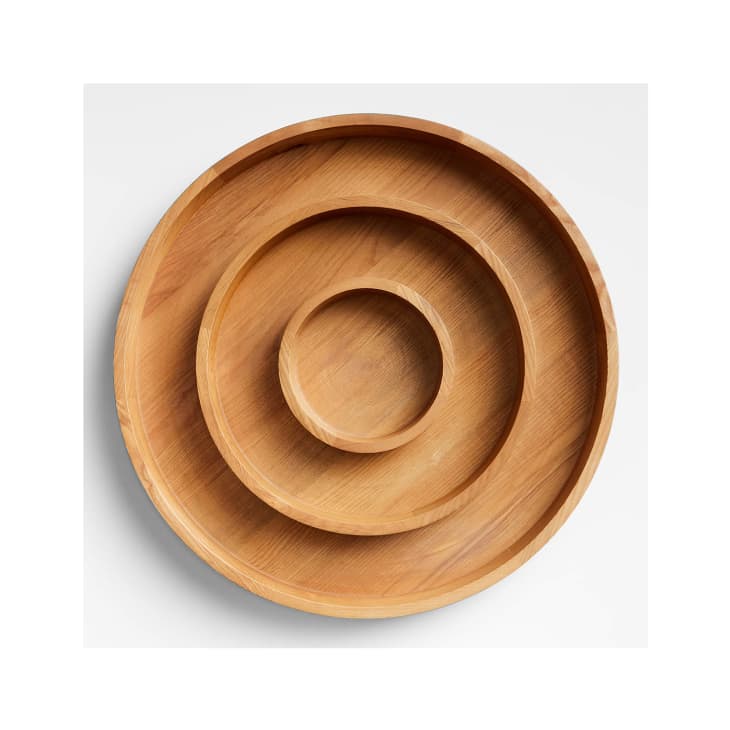 Large Divided Wooden Serving Tray by Molly Baz at Crate & Barrel