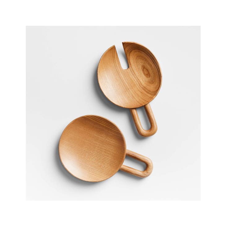 Wooden Salad Servers by Molly Baz at Crate & Barrel