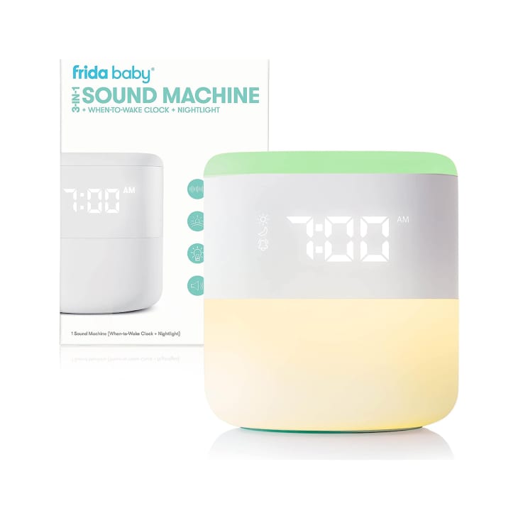Frida Baby 3-in-1 Sound Machine + When-to-Wake Clock + Nightlight at Amazon